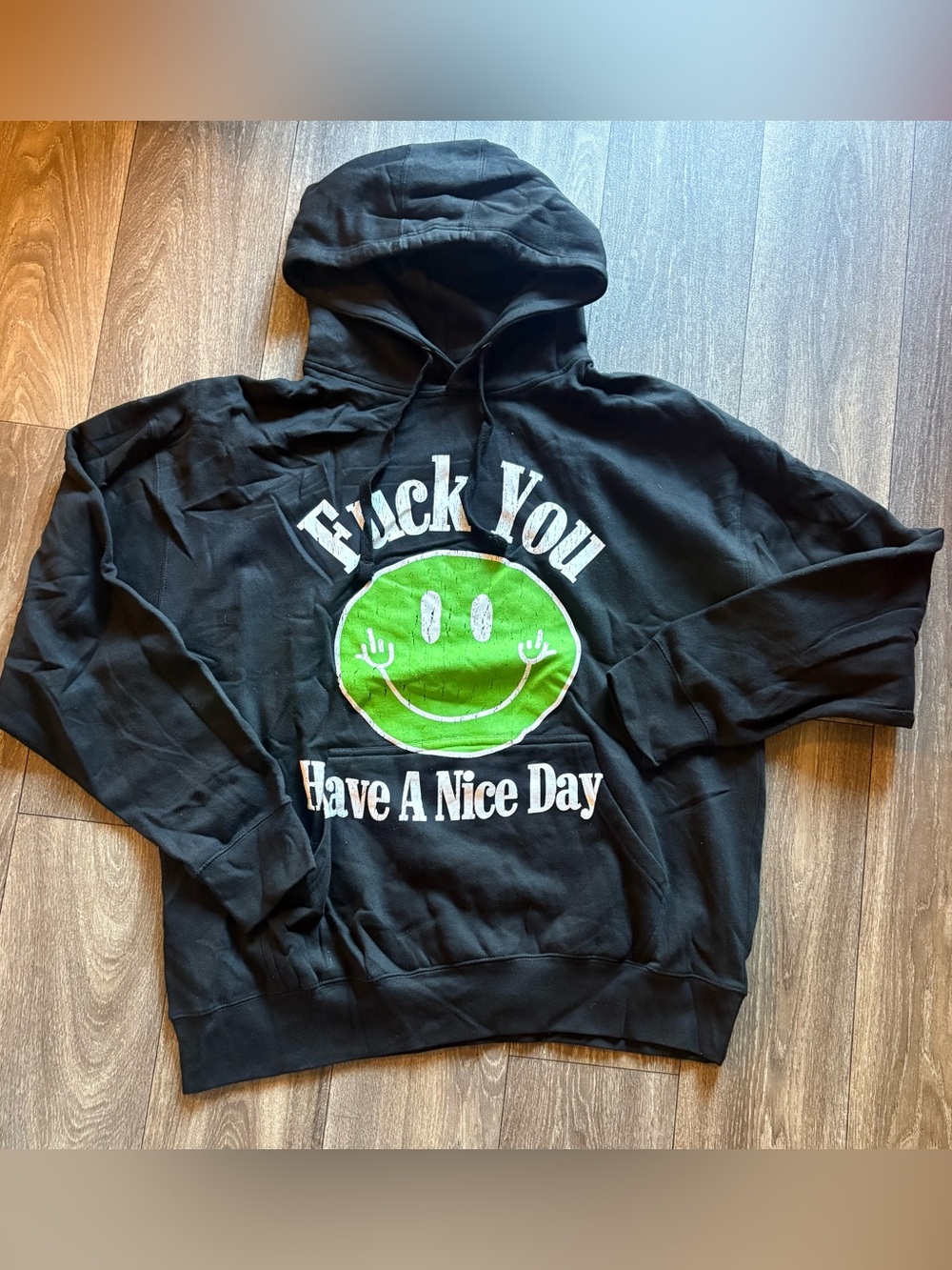 Fashion Nova F*ck You Have A Nice Day Hoodie in Black